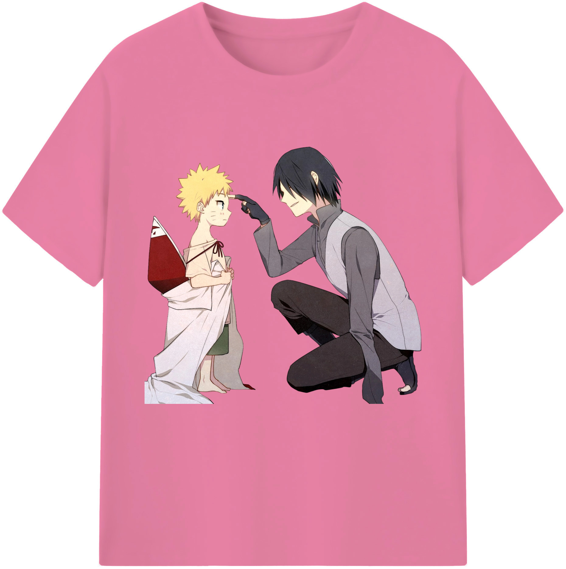（画像用） NARUTO -ナルト- うちは サスケ Uchiha Sasuke 綿100％半袖Tシャツ（フロントプリント）